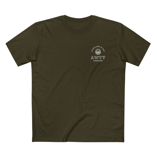 Are We There Yet Adventures Camping Logo - AS Colour Staple Tee