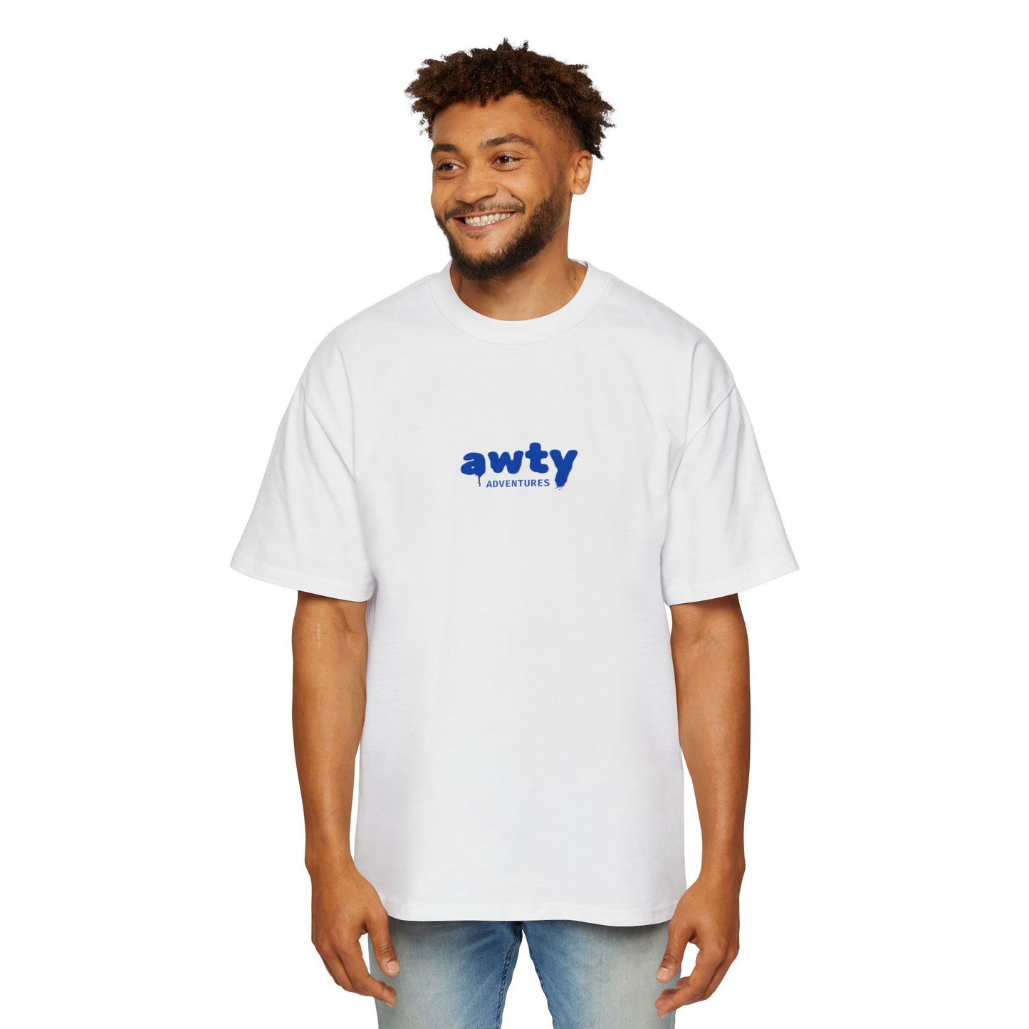 AWTY Adventures Graffiti Style Tee - AS Colour Men's Oversized Tee