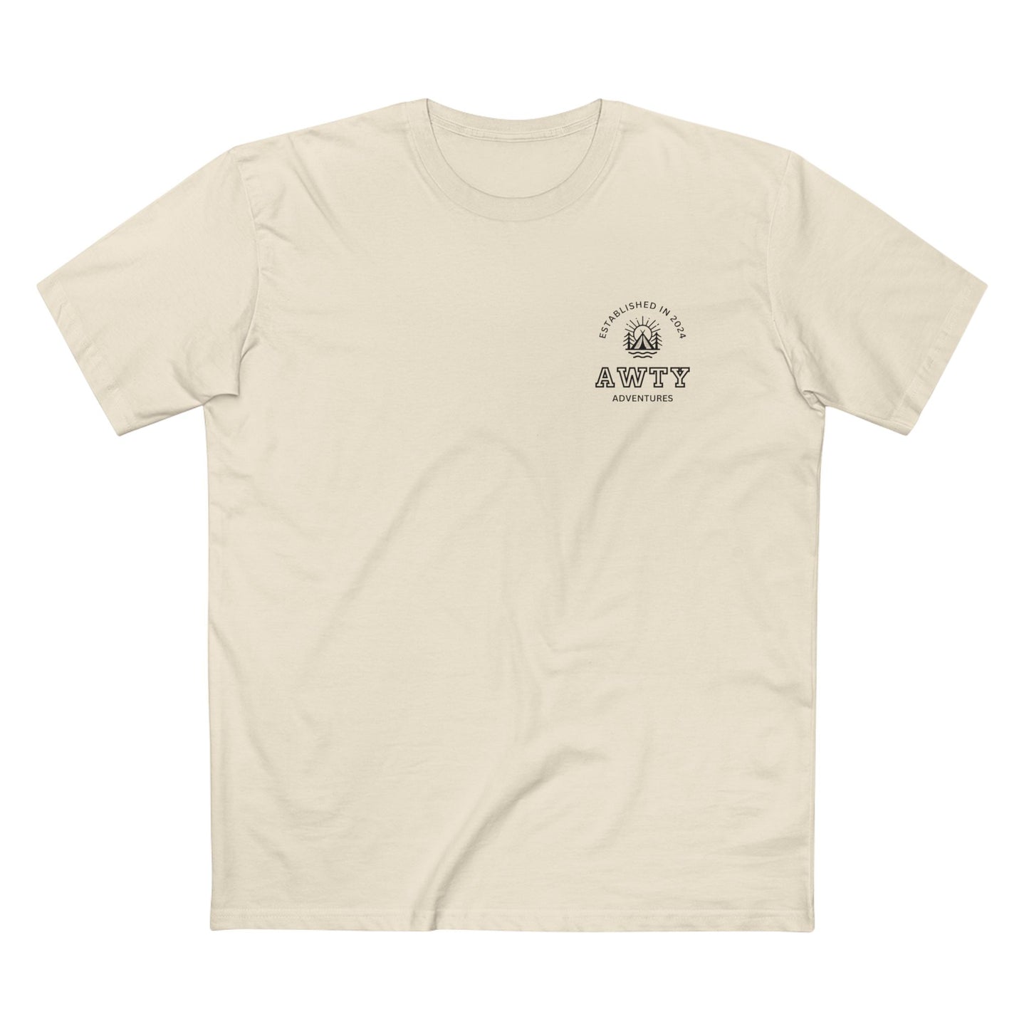 Are We There Yet Adventures Camping Logo - AS Colour Staple Tee