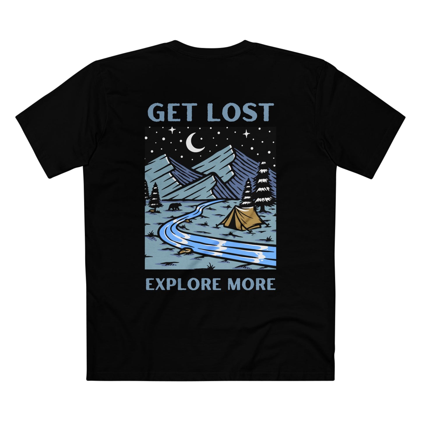 Get Lost, Explore More Graphic Tee - AS Colour Staple Tee