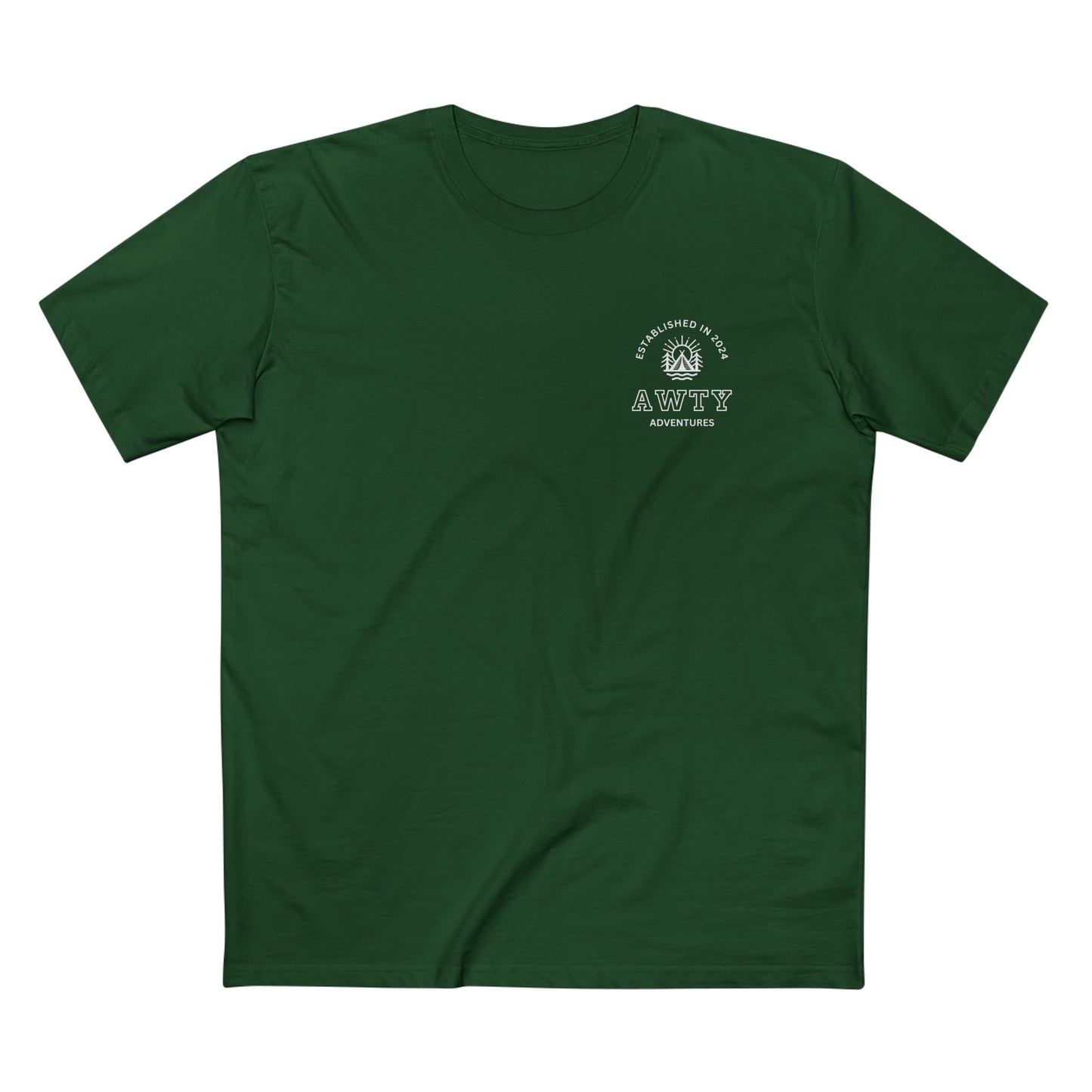 Are We There Yet Adventures Camping Logo - AS Colour Staple Tee