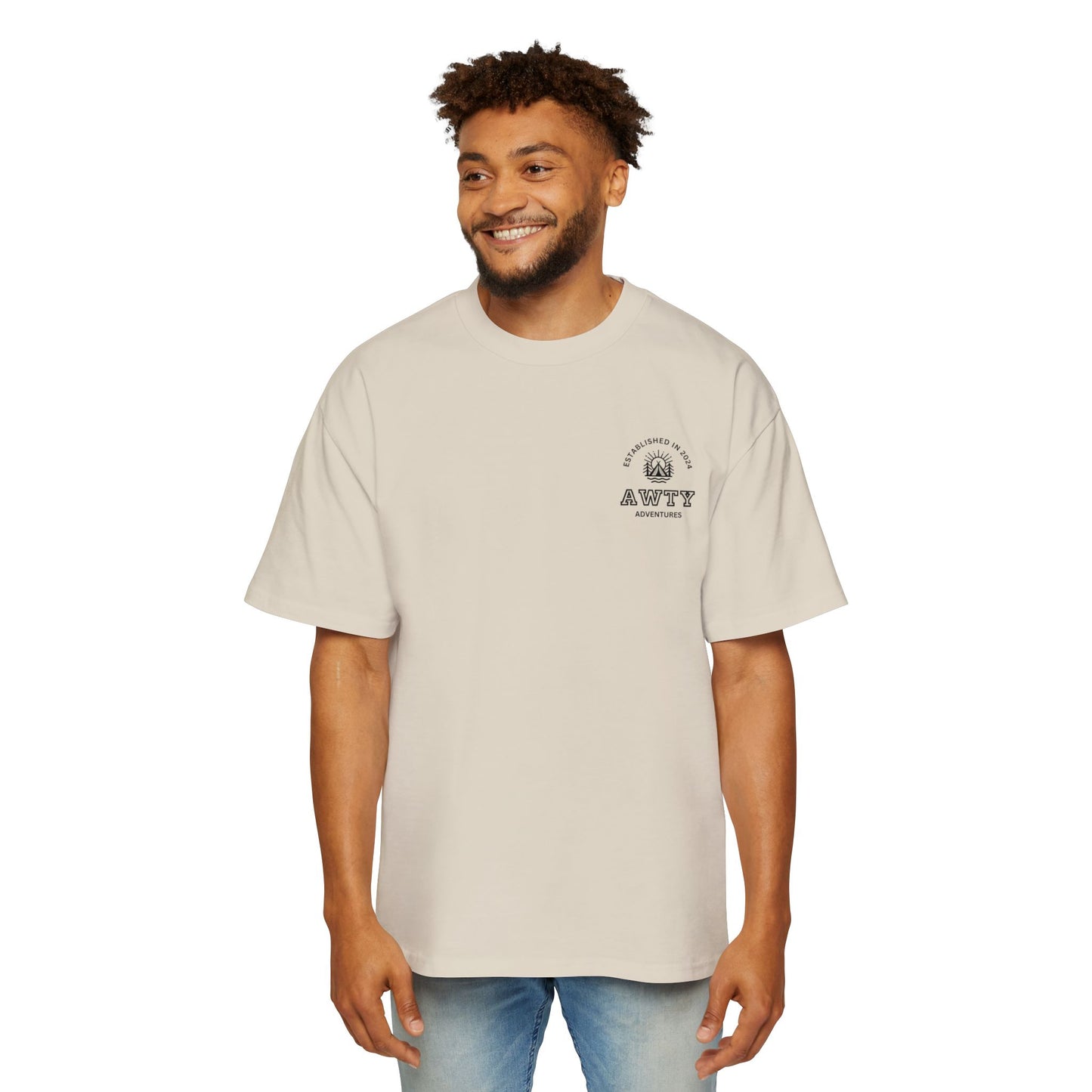 Are We There Yet Adventures Camping Logo - AS Colour 5080 Oversize Tee