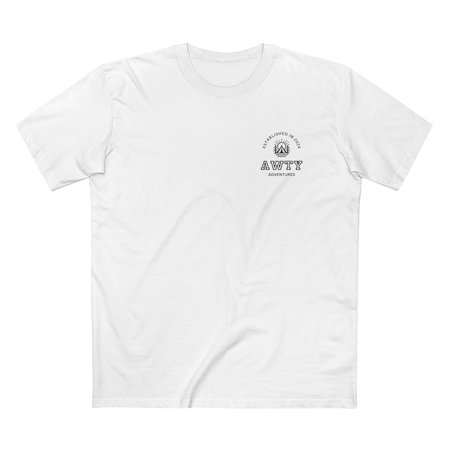 Are We There Yet Adventures Camping Logo - AS Colour Staple Tee