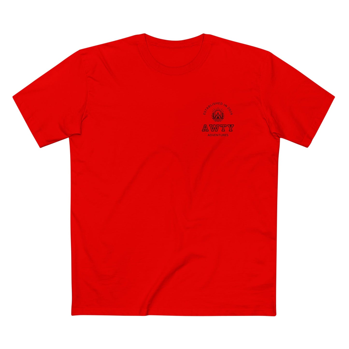 Are We There Yet Adventures Camping Logo - AS Colour Staple Tee