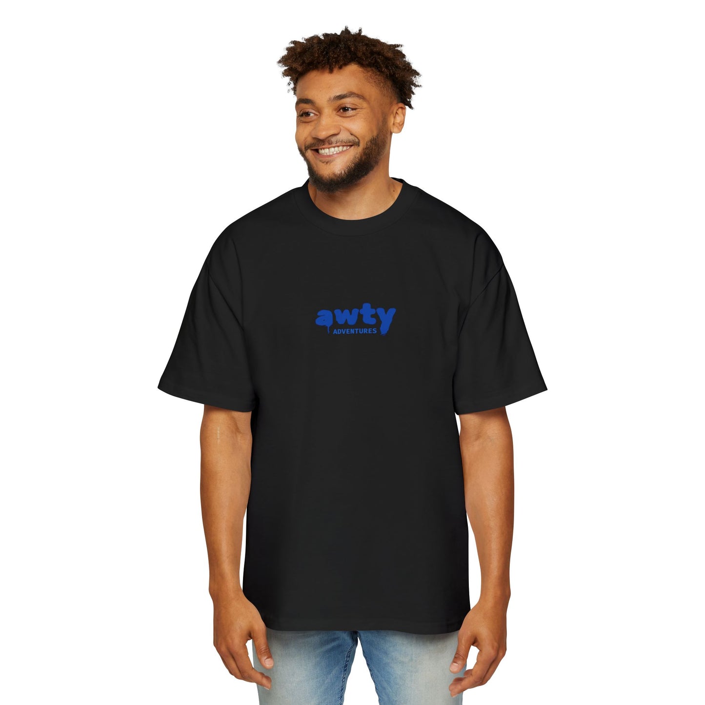 AWTY Adventures Graffiti Style Tee - AS Colour Men's Oversized Tee