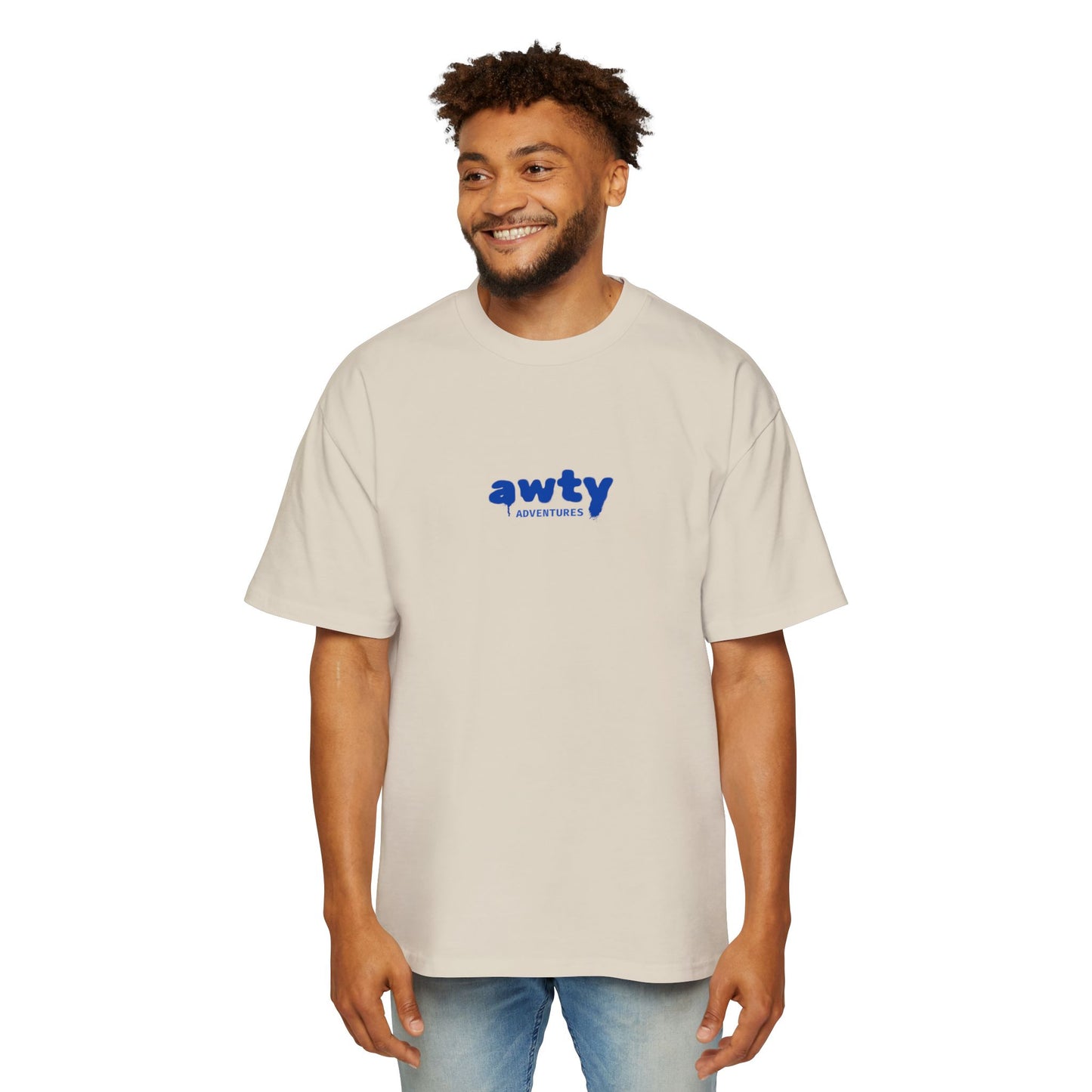 AWTY Adventures Graffiti Style Tee - AS Colour Men's Oversized Tee