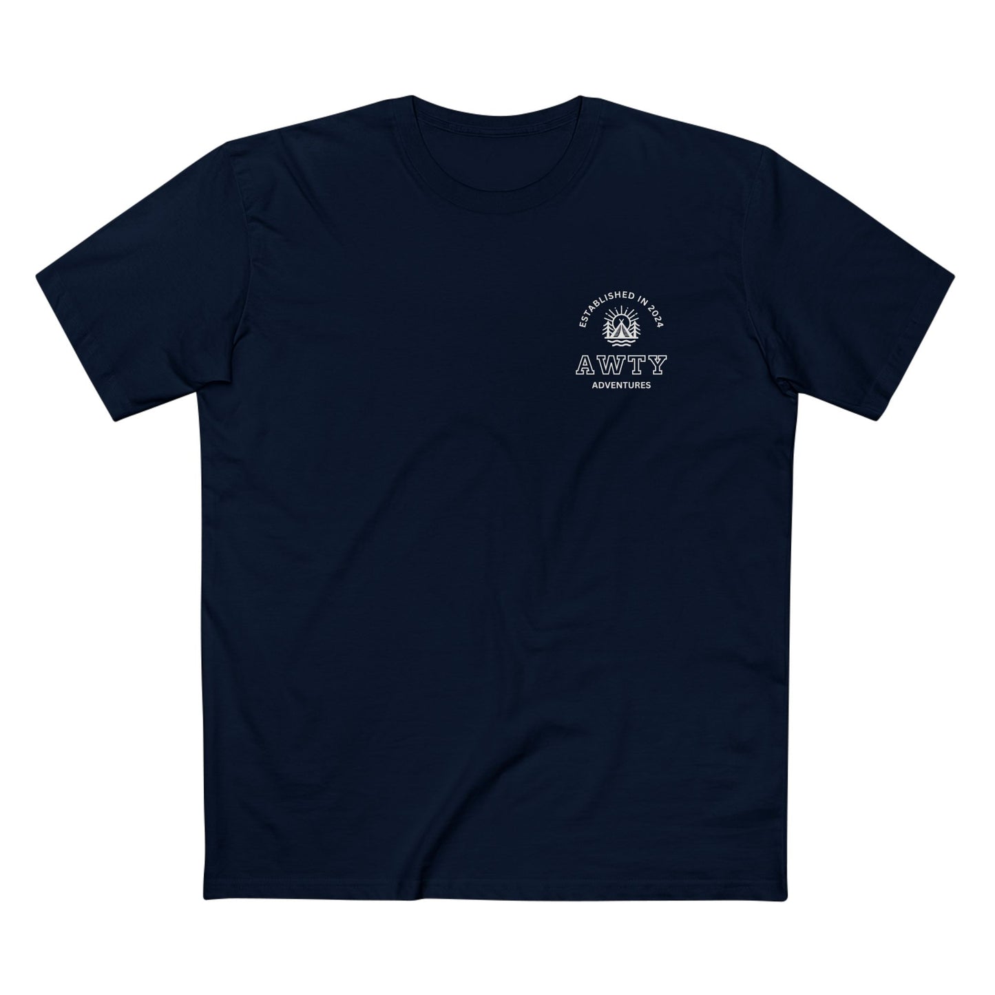 Are We There Yet Adventures Camping Logo - AS Colour Staple Tee