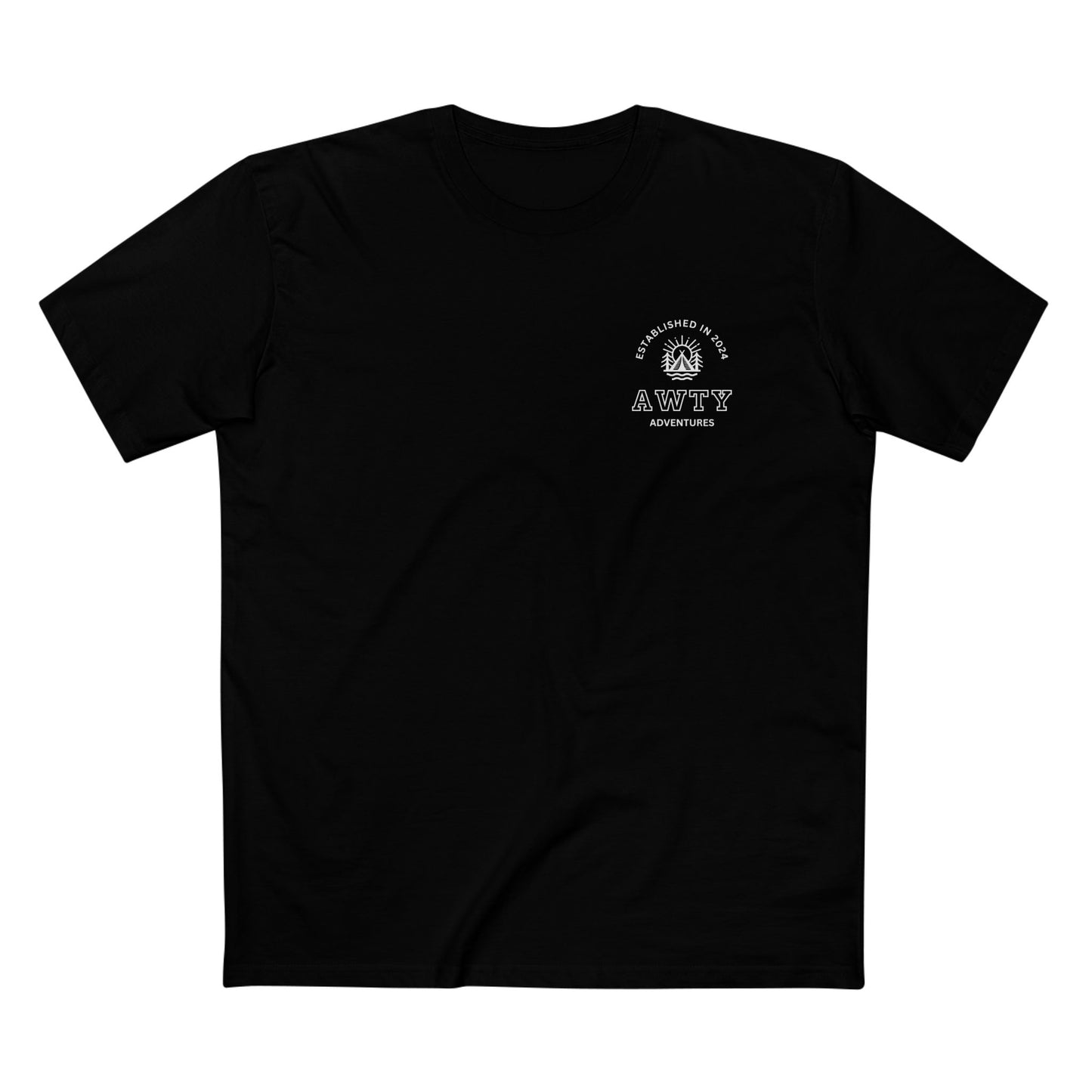 Are We There Yet Adventures Camping Logo - AS Colour Staple Tee