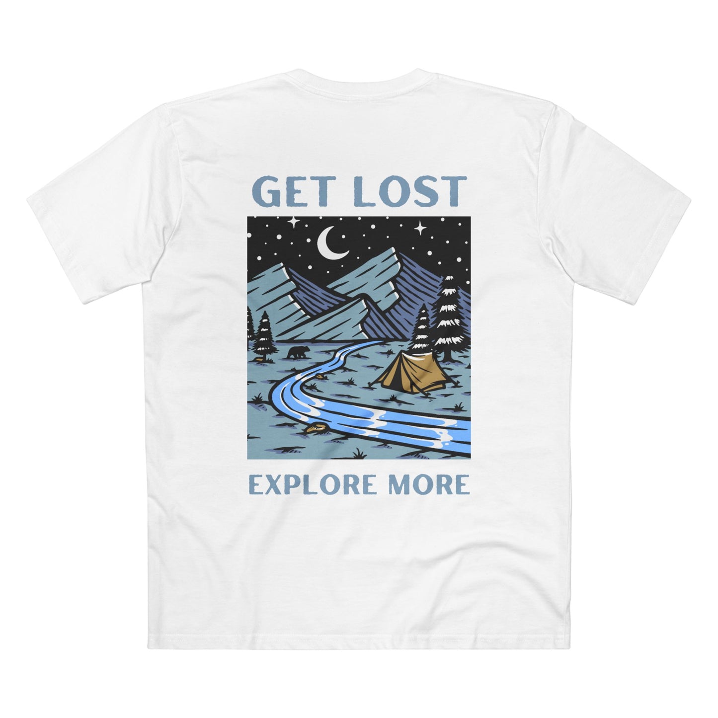 Get Lost, Explore More Graphic Tee - AS Colour Staple Tee