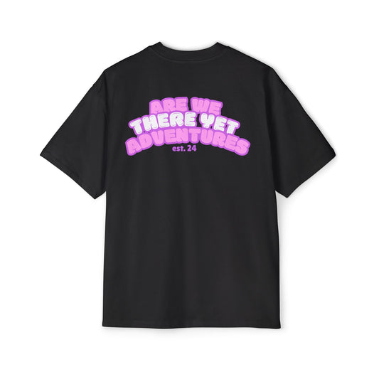 Are We There Yet Adventures Bubble Logo - Stylish Unisex Oversized Tee